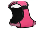 Dog Harness With Reflective Stripes Adjustable Pink M Dog Harness With Reflective Stripes Adjustable Pink M