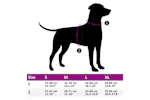 Dog Harness With Reflective Stripes Adjustable Pink M Dog Harness With Reflective Stripes Adjustable Pink M