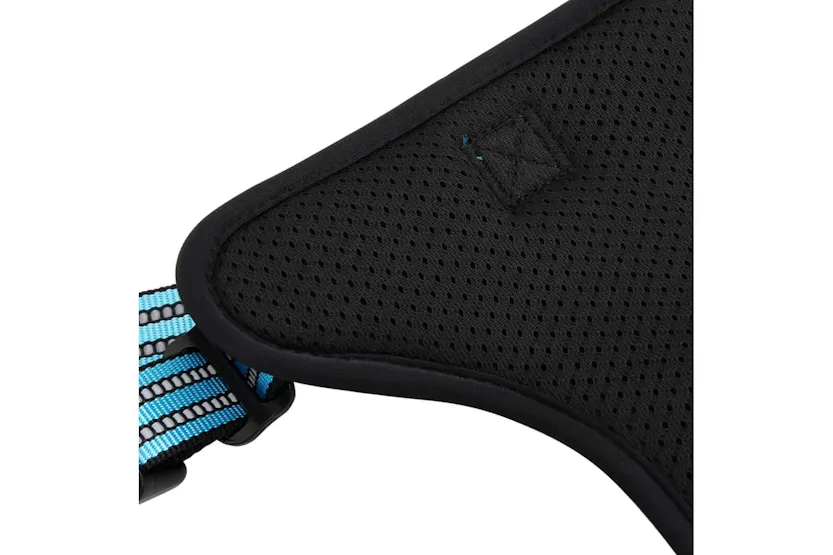 Dog Harness With Reflective Stripes Adjustable Blue Xl Dog Harness With Reflective Stripes Adjustable Blue Xl