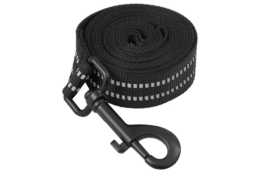 Dog Harness With Lead Collar Adjustable Black Xl Dog Harness With Lead Collar Adjustable Black Xl