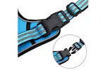 Dog Harness With Reflective Stripes Adjustable Blue M Dog Harness With Reflective Stripes Adjustable Blue M