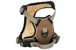 Dog Harness With Lead Collar Adjustable Brown M Dog Harness With Lead Collar Adjustable Brown M