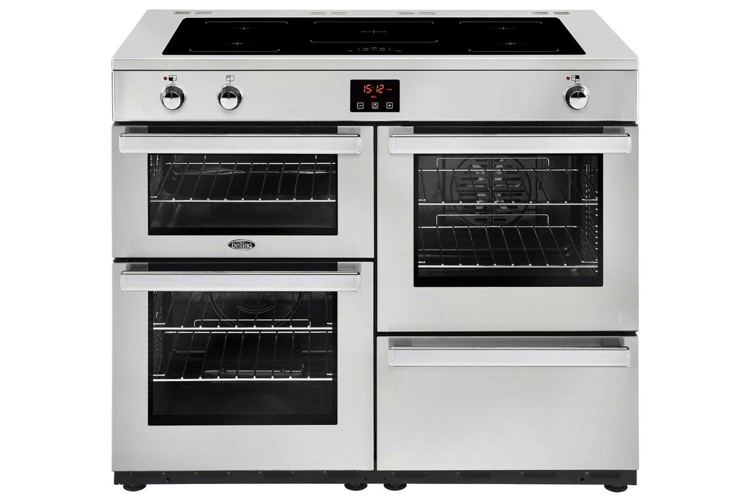 Belling Cookcentre 110cm Induction Range Cooker | 110EIPROFSTA | Stainless Steel
