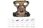 Dog Harness With Reflective Stripes Adjustable Camouflage Brown S Dog Harness With Reflective Stripes Adjustable Camouflage Brown S
