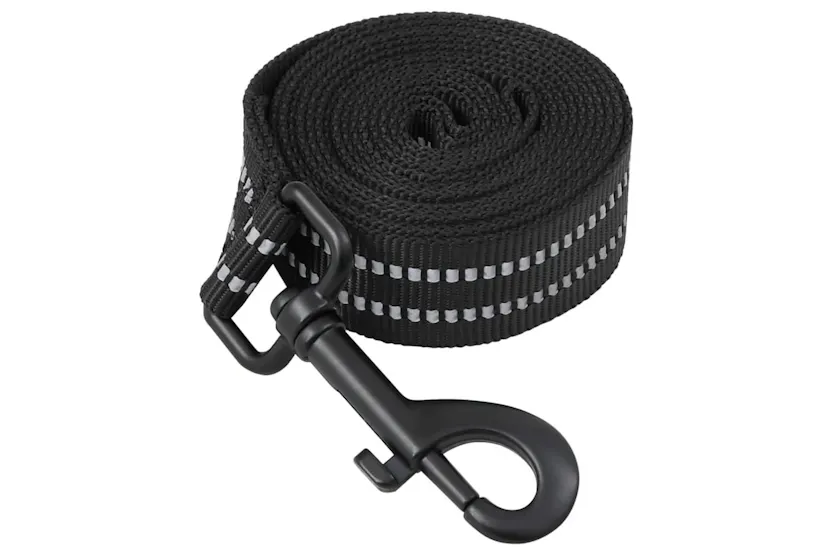 Dog Harness With Lead Collar Adjustable Black S Dog Harness With Lead Collar Adjustable Black S