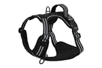 Dog Harness With Reflective Stripes Adjustable Black M Dog Harness With Reflective Stripes Adjustable Black M