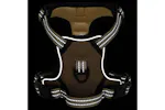 Dog Harness With Reflective Stripes Adjustable Brown M Dog Harness With Reflective Stripes Adjustable Brown M