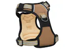Dog Harness With Reflective Stripes Adjustable Brown M Dog Harness With Reflective Stripes Adjustable Brown M
