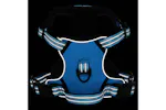 Dog Harness With Reflective Stripes Adjustable Blue L Dog Harness With Reflective Stripes Adjustable Blue L