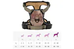 Dog Harness With Reflective Stripes Adjustable Camouflage Brown Xl Dog Harness With Reflective Stripes Adjustable Camouflage Brown Xl