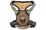 Dog Harness With Lead Collar Adjustable Brown L Dog Harness With Lead Collar Adjustable Brown L