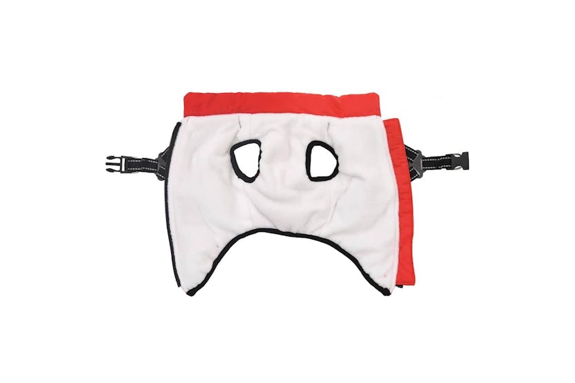 Dog Coat With Harness Waterproof Reflective Red L Dog Coat With Harness Waterproof Reflective Red L