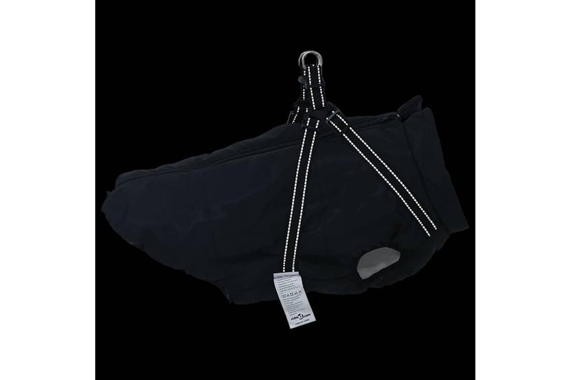 Dog Coat With Harness Waterproof Reflective Black 4xl Dog Coat With Harness Waterproof Reflective Black 4xl