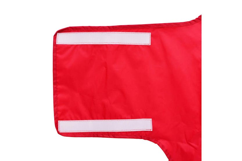 Dog Raincoat With Reflective Strips Polyester Red 4xl Dog Raincoat With Reflective Strips Polyester Red 4xl