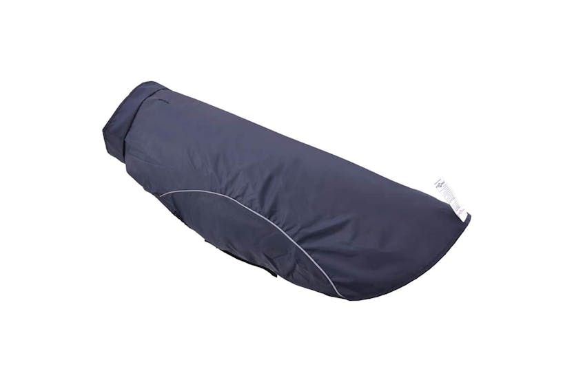 Dog Raincoat With Reflective Strips Polyester Navy Blue 3xl Dog Raincoat With Reflective Strips Polyester Navy Blue 3xl