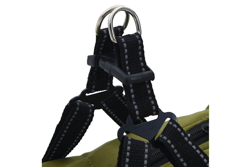 Dog Coat With Harness Waterproof Reflective Army Green 3xl Dog Coat With Harness Waterproof Reflective Army Green 3xl