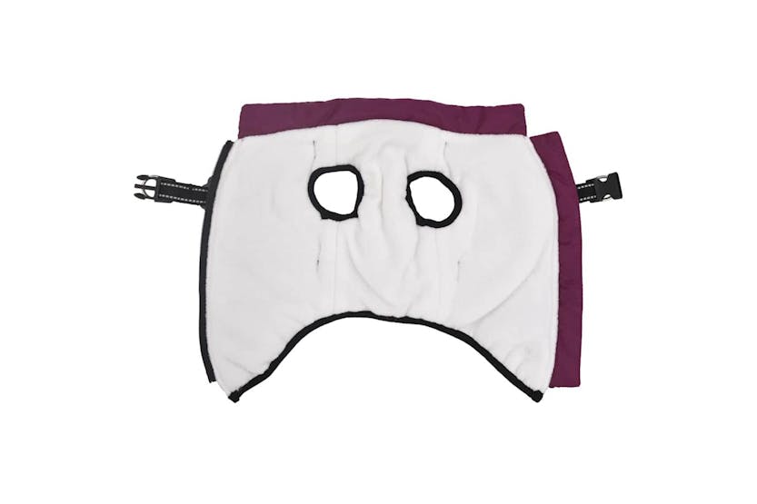 Dog Coat With Harness Waterproof Reflective Purple Xl Dog Coat With Harness Waterproof Reflective Purple Xl