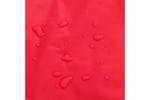 Dog Raincoat With Reflective Strips Polyester Red L Dog Raincoat With Reflective Strips Polyester Red L