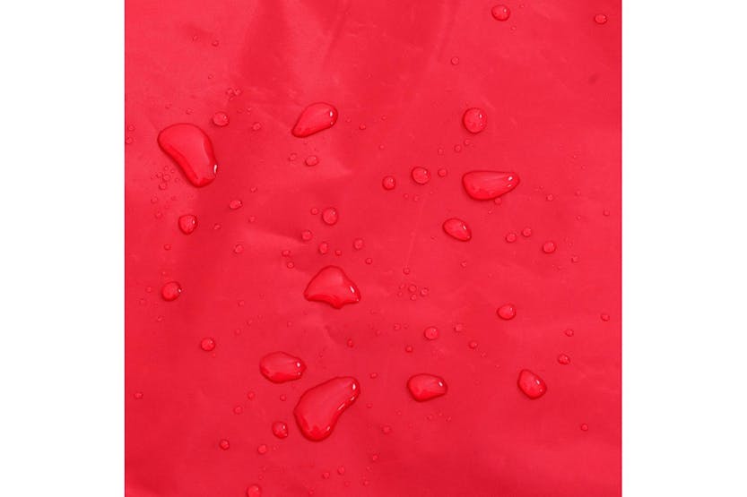 Dog Raincoat With Reflective Strips Polyester Red L Dog Raincoat With Reflective Strips Polyester Red L