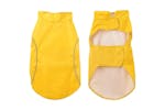 Dog Raincoat With Reflective Strips Polyester Yellow 2xl Dog Raincoat With Reflective Strips Polyester Yellow 2xl