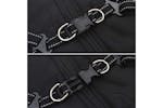 Dog Coat With Harness Waterproof Reflective Black M Dog Coat With Harness Waterproof Reflective Black M