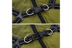 Dog Coat With Harness Waterproof Reflective Army Green S Dog Coat With Harness Waterproof Reflective Army Green S