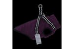 Dog Coat With Harness Waterproof Reflective Purple L Dog Coat With Harness Waterproof Reflective Purple L