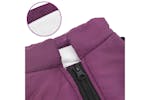 Dog Coat With Harness Waterproof Reflective Purple L Dog Coat With Harness Waterproof Reflective Purple L
