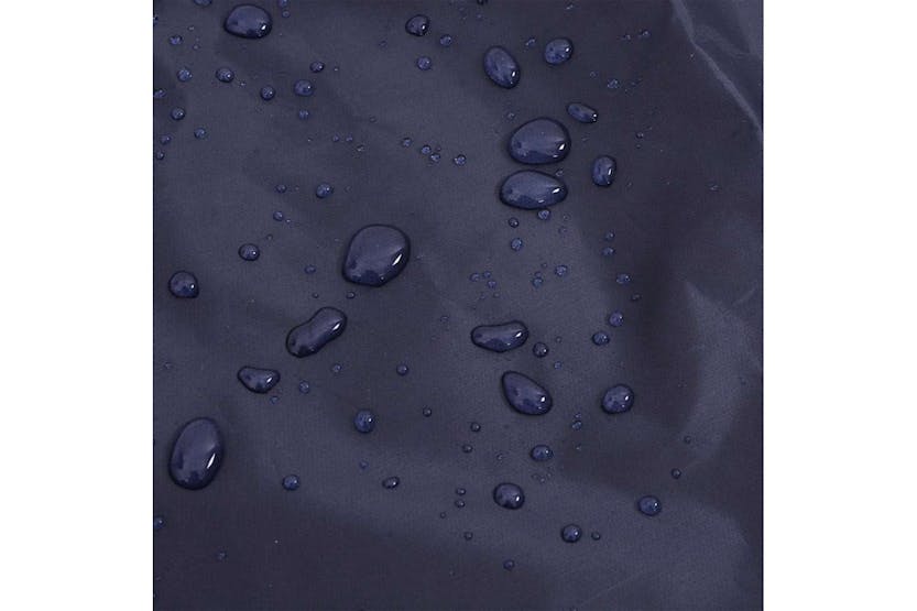 Dog Raincoat With Reflective Strips Polyester Navy Blue S Dog Raincoat With Reflective Strips Polyester Navy Blue S