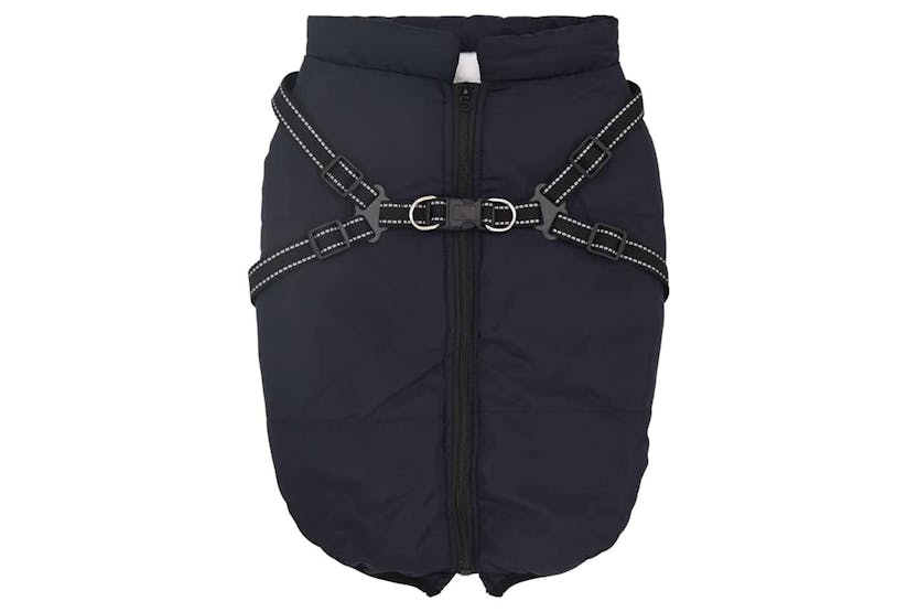 Dog Coat With Harness Waterproof Reflective Navy Blue 3xl Dog Coat With Harness Waterproof Reflective Navy Blue 3xl