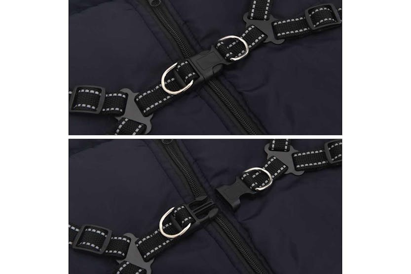 Dog Coat With Harness Waterproof Reflective Navy Blue 3xl Dog Coat With Harness Waterproof Reflective Navy Blue 3xl