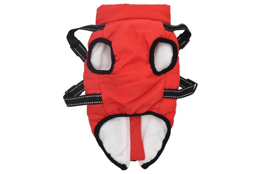 Dog Coat With Harness Waterproof Reflective Red 2xl Dog Coat With Harness Waterproof Reflective Red 2xl