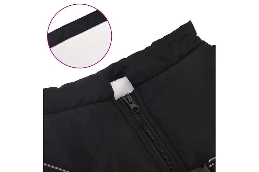 Dog Coat With Harness Waterproof Reflective Black 6xl Dog Coat With Harness Waterproof Reflective Black 6xl