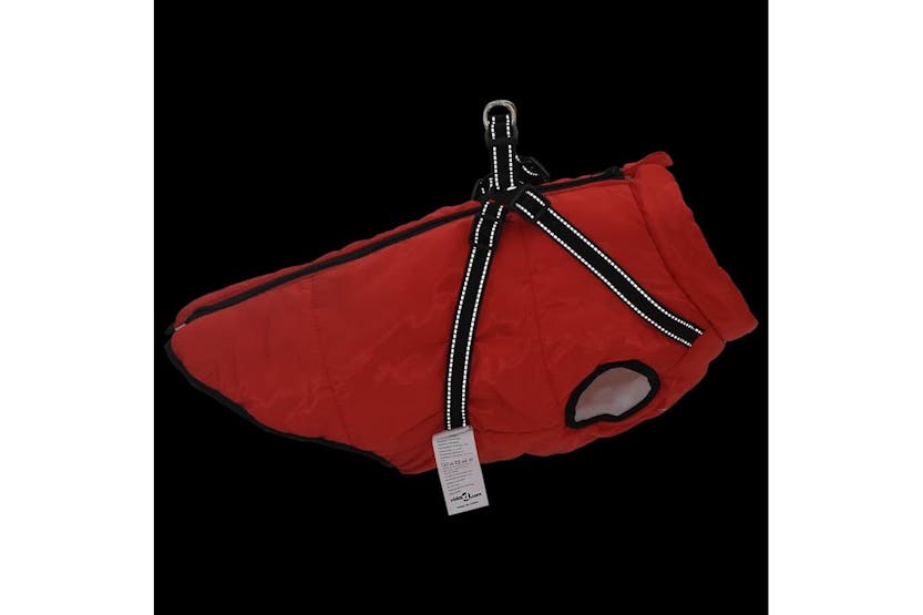Dog Coat With Harness Waterproof Reflective Red 4xl Dog Coat With Harness Waterproof Reflective Red 4xl