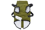 Dog Coat With Harness Waterproof Reflective Army Green L Dog Coat With Harness Waterproof Reflective Army Green L
