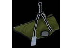 Dog Coat With Harness Waterproof Reflective Army Green L Dog Coat With Harness Waterproof Reflective Army Green L