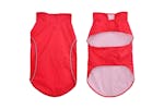 Dog Raincoat With Reflective Strips Polyester Red Xl Dog Raincoat With Reflective Strips Polyester Red Xl