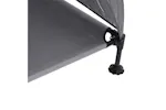 Raised Dog Bed Light Grey 127 X 81 X 108 Cm Fabric And Steel Raised Dog Bed Light Grey 127 X 81 X 108 Cm Fabric And Steel
