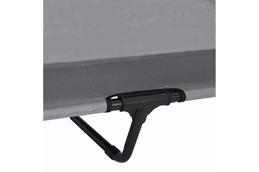 Raised Dog Bed Light Grey 127 X 81 X 108 Cm Fabric And Steel Raised Dog Bed Light Grey 127 X 81 X 108 Cm Fabric And Steel