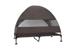 Raised Dog Bed Folding Brown 127 X 81 X 108 Cm Fabric And Steel Raised Dog Bed Folding Brown 127 X 81 X 108 Cm Fabric And Steel