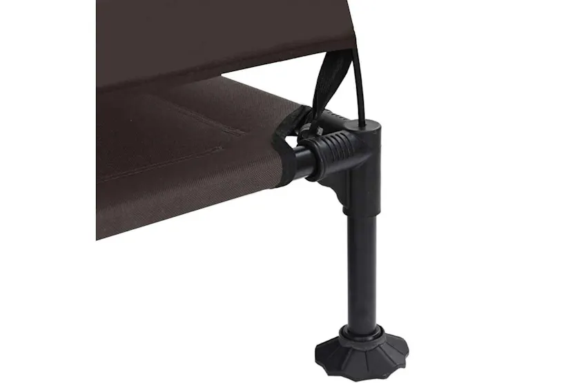 Raised Dog Bed Folding Brown 127 X 81 X 108 Cm Fabric And Steel Raised Dog Bed Folding Brown 127 X 81 X 108 Cm Fabric And Steel