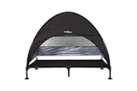 Raised Dog Bed Folding Black 127 X 81 X 108 Cm Fabric And Steel Raised Dog Bed Folding Black 127 X 81 X 108 Cm Fabric And Steel
