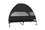Raised Dog Bed Folding Black 127 X 81 X 108 Cm Fabric And Steel Raised Dog Bed Folding Black 127 X 81 X 108 Cm Fabric And Steel