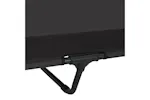 Raised Dog Bed Folding Black 127 X 81 X 108 Cm Fabric And Steel Raised Dog Bed Folding Black 127 X 81 X 108 Cm Fabric And Steel