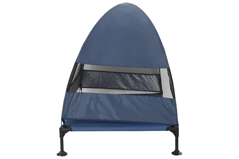 Raised Dog Bed Navy Blue 127 X 81 X 108 Cm Fabric And Steel Raised Dog Bed Navy Blue 127 X 81 X 108 Cm Fabric And Steel