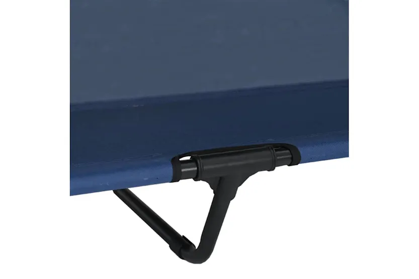 Raised Dog Bed Navy Blue 127 X 81 X 108 Cm Fabric And Steel Raised Dog Bed Navy Blue 127 X 81 X 108 Cm Fabric And Steel