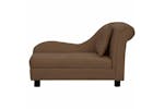 Dog Sofa With Pillow Brown 83x44x44 Cm Plush Dog Sofa With Pillow Brown 83x44x44 Cm Plush