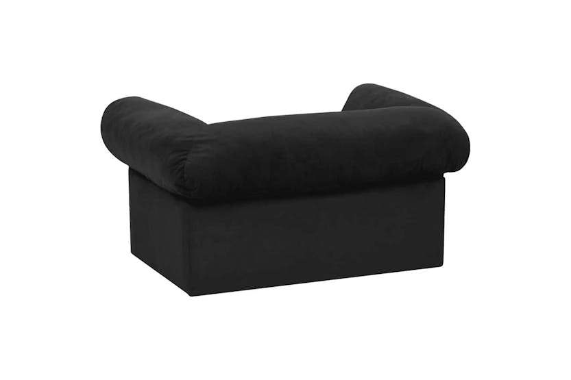 Dog Sofa With Drawer Black 75x50x38 Cm Plush Dog Sofa With Drawer Black 75x50x38 Cm Plush