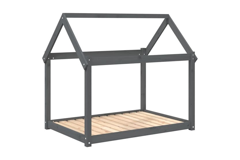 Dog Bed Grey 111x80x100 Cm Solid Wood Pine Dog Bed Grey 111x80x100 Cm Solid Wood Pine