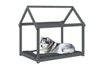 Dog Bed Grey 111x80x100 Cm Solid Wood Pine Dog Bed Grey 111x80x100 Cm Solid Wood Pine